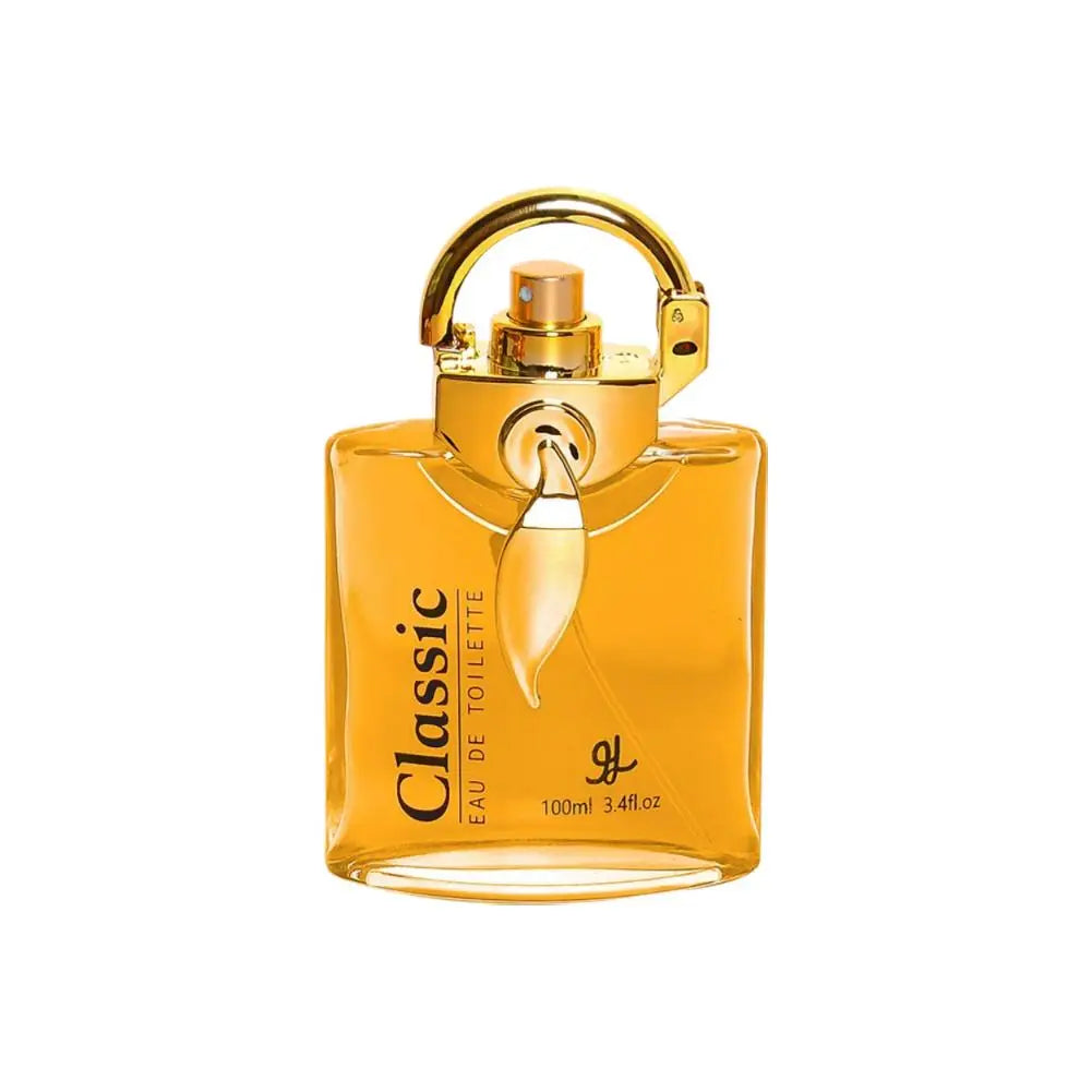 Million Gold For Women perfume bottle by Silcy Skin, gold glass with ornate cap and ring on Tampa Home & Garden Store