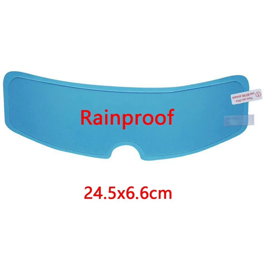 Anti-fog patch film rainproof shield blue 24.5x6.6 cm by BikerZoneZ on Tampa Home & Garden Store