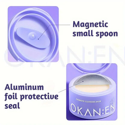 Cleansing makeup removal cream Silcy Skin purple jar with foil seal and magnetic spoon on Tampa Home & Garden Store