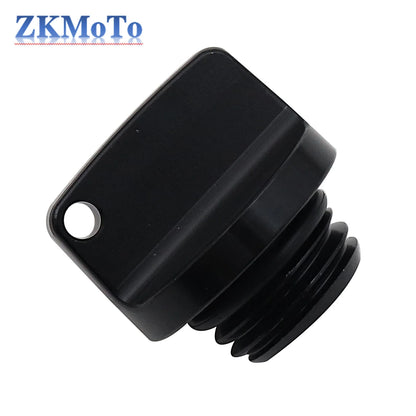 Motorcycle crankcase cap oil filler screw cover black plastic with mount hole by BikerZoneZ on Tampa Home & Garden Store