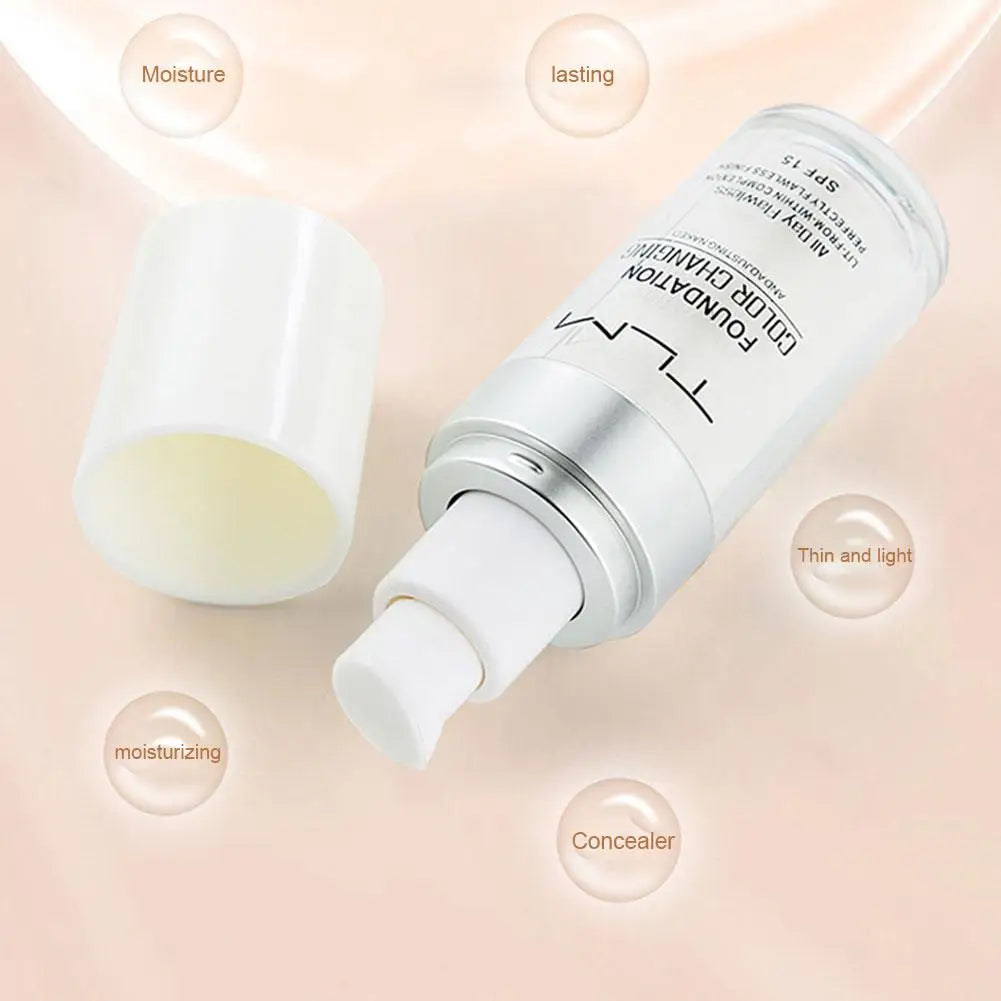 Tinted moisturizer Silcy Skin 30ml with pump, white bottle and cap, hydrating SPF skin tint on Tampa Home & Garden Store