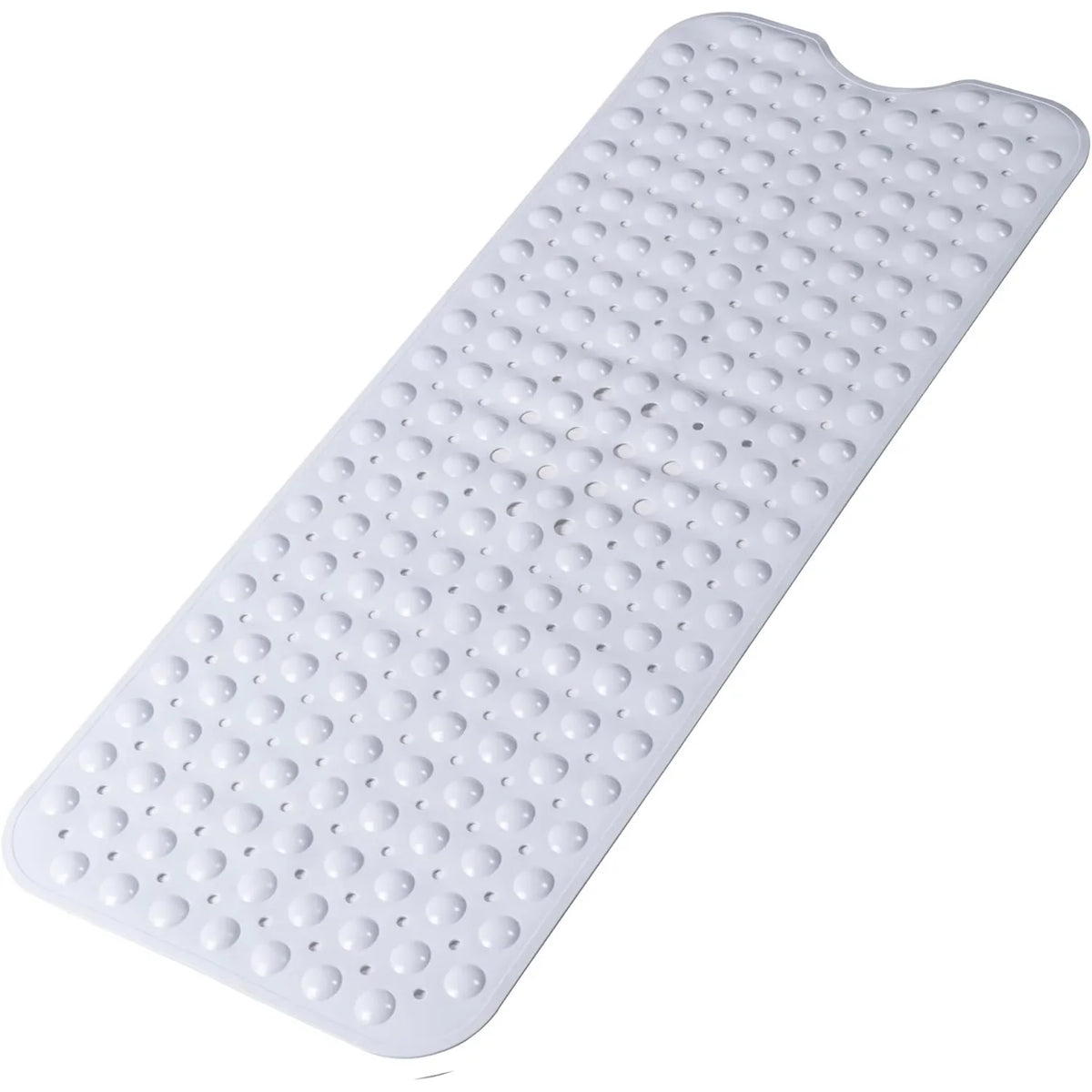 Bathtub Mat 40x100cm white non-slip with suction cups & drain holes on Tampa Home & Garden Store