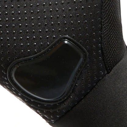 Motorcycle gloves BikerZoneZ, waterproof anti-slip black perforated mesh with protective pad on Tampa Home & Garden Store