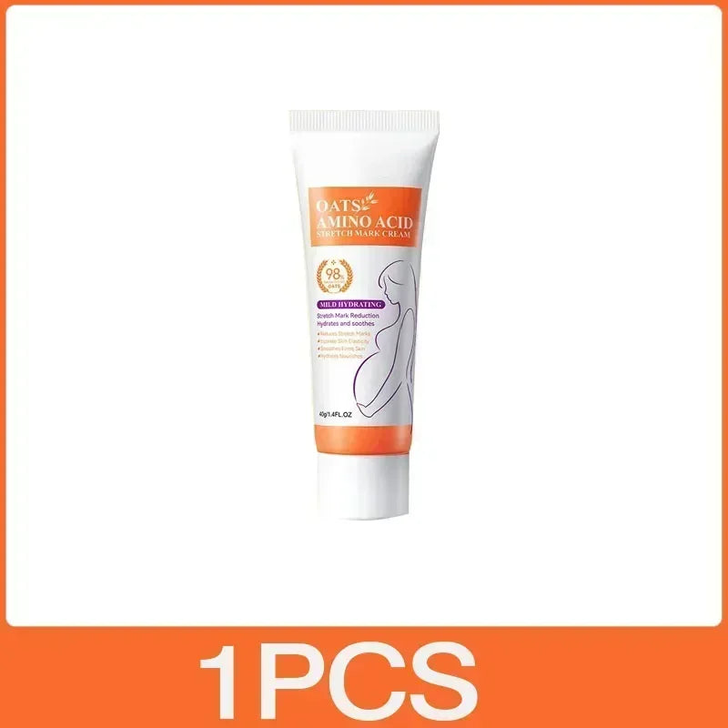 Pregnancy stretch mark cream tube by Silcy Skin, white with orange label and cap, 1 piece on Tampa Home & Garden Store