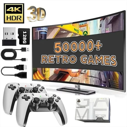 128G M15 4K TV game console with 2 wireless controllers and 64G memory, 20k+ retro games on Tampa Home & Garden Store