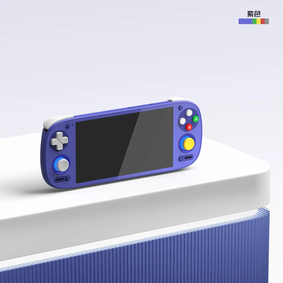 Retroid Pocket G2 handheld gaming console in blue with 5.5-inch OLED D-Pad A/B/X/Y buttons on Tampa Home & Garden Store