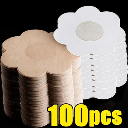 Nipple cover pasties flower-shaped beige and white self-adhesive 100pcs Silcy Skin on Tampa Home & Garden Store