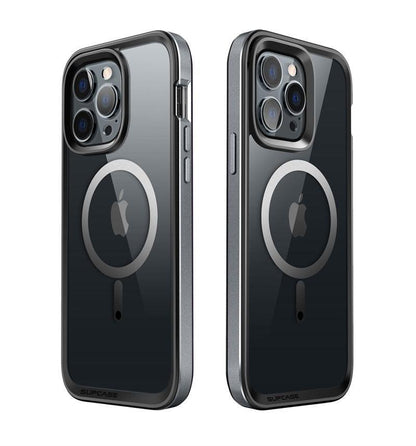 iPhone 14 Pro Max clear cases by Stevvex (two shown) with built‑in screen protector, slim shockproof frame on Tampa Home & Garden Store