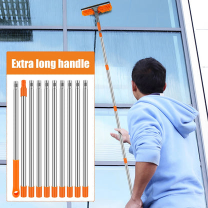 Extendable window cleaning kit by UpTrend Deals with 2-in-1 squeegee and microfiber head on Tampa Home & Garden Store