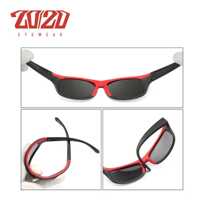 Polarized Sunglasses Outdoor Sport UV400 red/black frame BikerZoneZ on Tampa Home & Garden Store