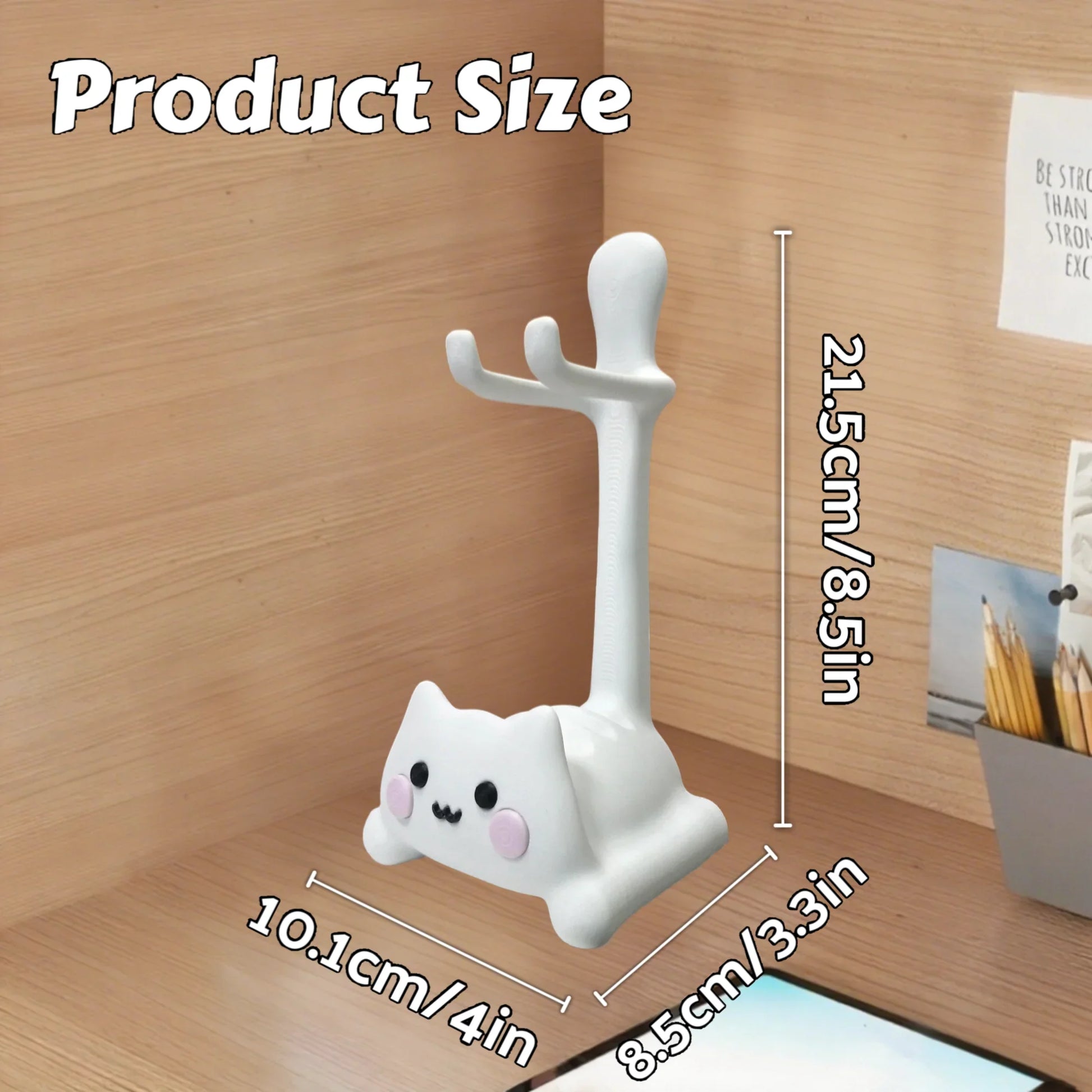 Cat-shaped game stand, white plastic, FLIPSTYLEZLLC; compatible with PS5/PS4/Xbox/Switch on Tampa Home & Garden Store