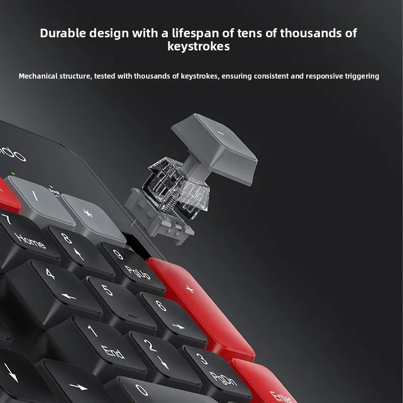 Keyboard and mouse set with exposed mechanical switch, black keys with red accents on Tampa Home & Garden Store