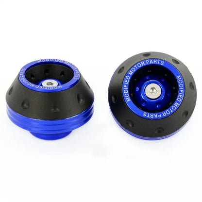 Motorcycle front fork slider cups 4pcs BikerZoneZ blue anodized on Tampa Home & Garden Store