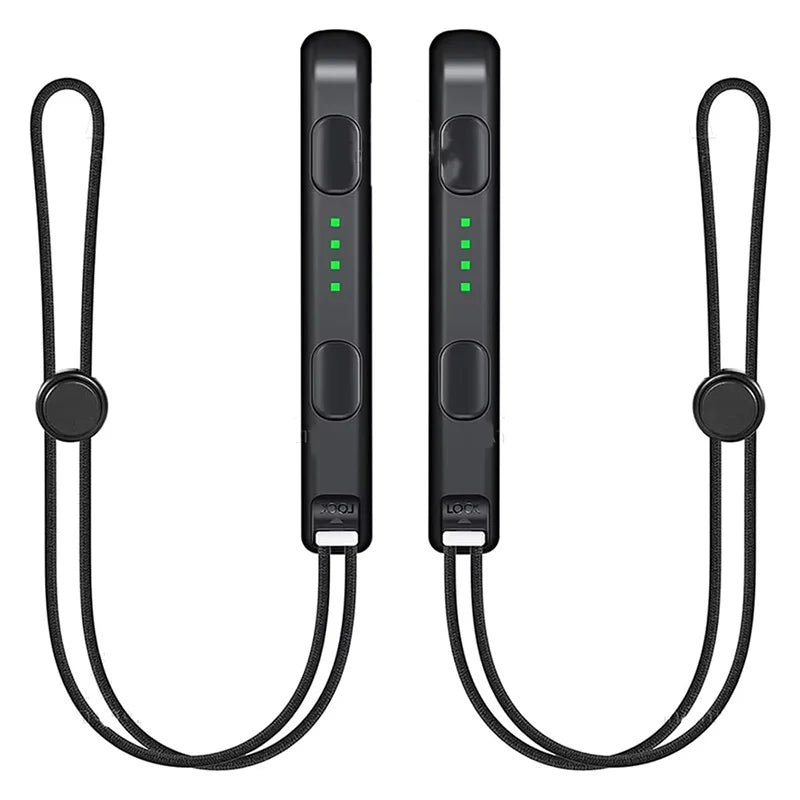 1 pair black Nintendo Switch OLED gamepad wrist straps with dual cords by FLIPSTYLEZLLC on Tampa Home & Garden Store