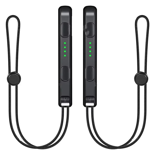 1 pair black Nintendo Switch OLED gamepad wrist straps with dual cords by FLIPSTYLEZLLC on Tampa Home & Garden Store