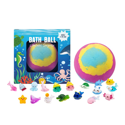 12pc rainbow bath bombs set with surprise toys inside OceanAura by Silcy Skin on Tampa Home & Garden Store
