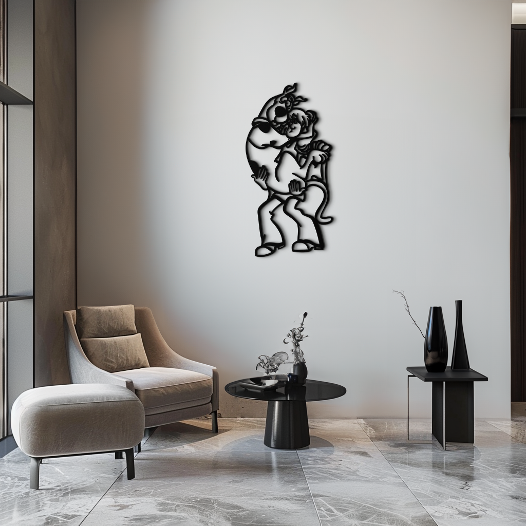 Shaggy Metal Wall Art – Scooby-Doo-Inspired Silhouette for Cartoon Fans- KAF656 - Tampa Home & Garden Store