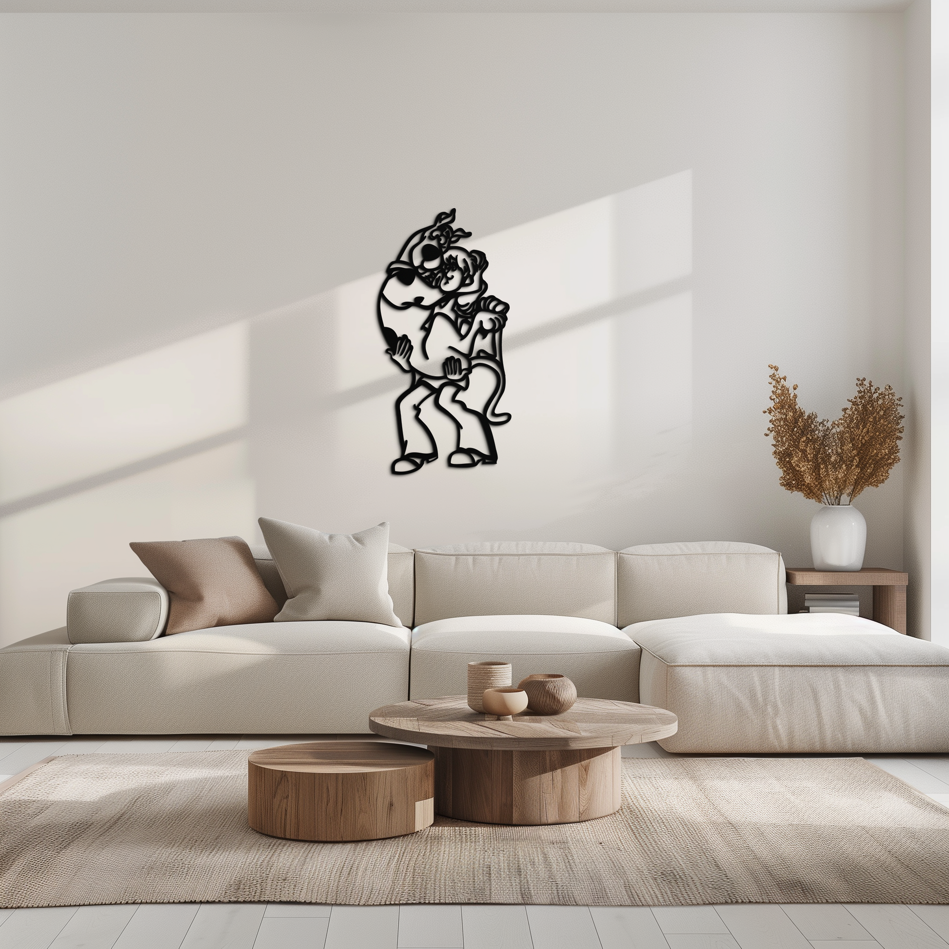 Shaggy Metal Wall Art – Scooby-Doo-Inspired Silhouette for Cartoon Fans- KAF656 - Tampa Home & Garden Store