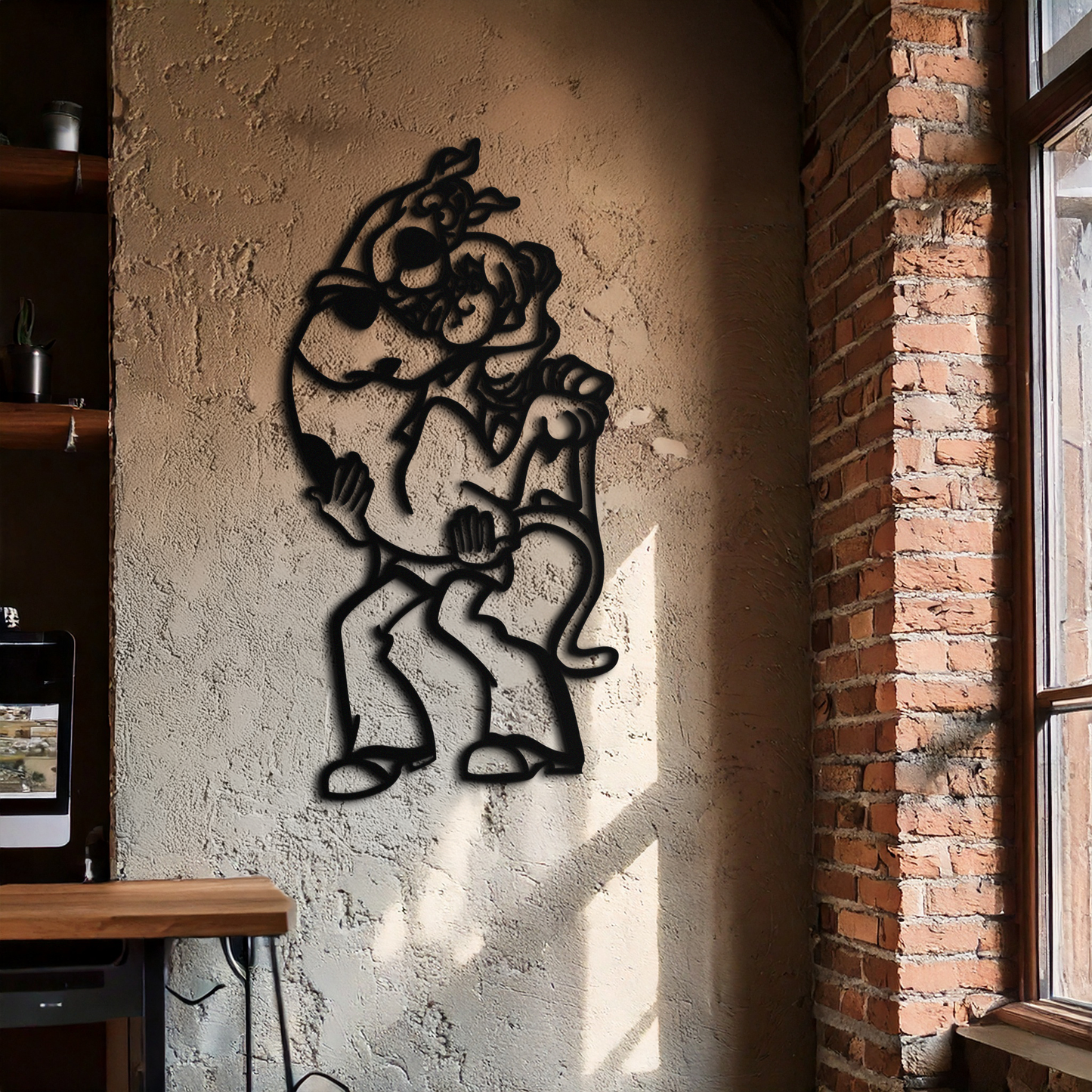 Shaggy Metal Wall Art – Scooby-Doo-Inspired Silhouette for Cartoon Fans- KAF656 - Tampa Home & Garden Store