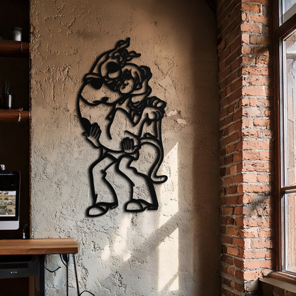 Shaggy Metal Wall Art – Scooby-Doo-Inspired Silhouette for Cartoon Fans- KAF656 - Tampa Home & Garden Store