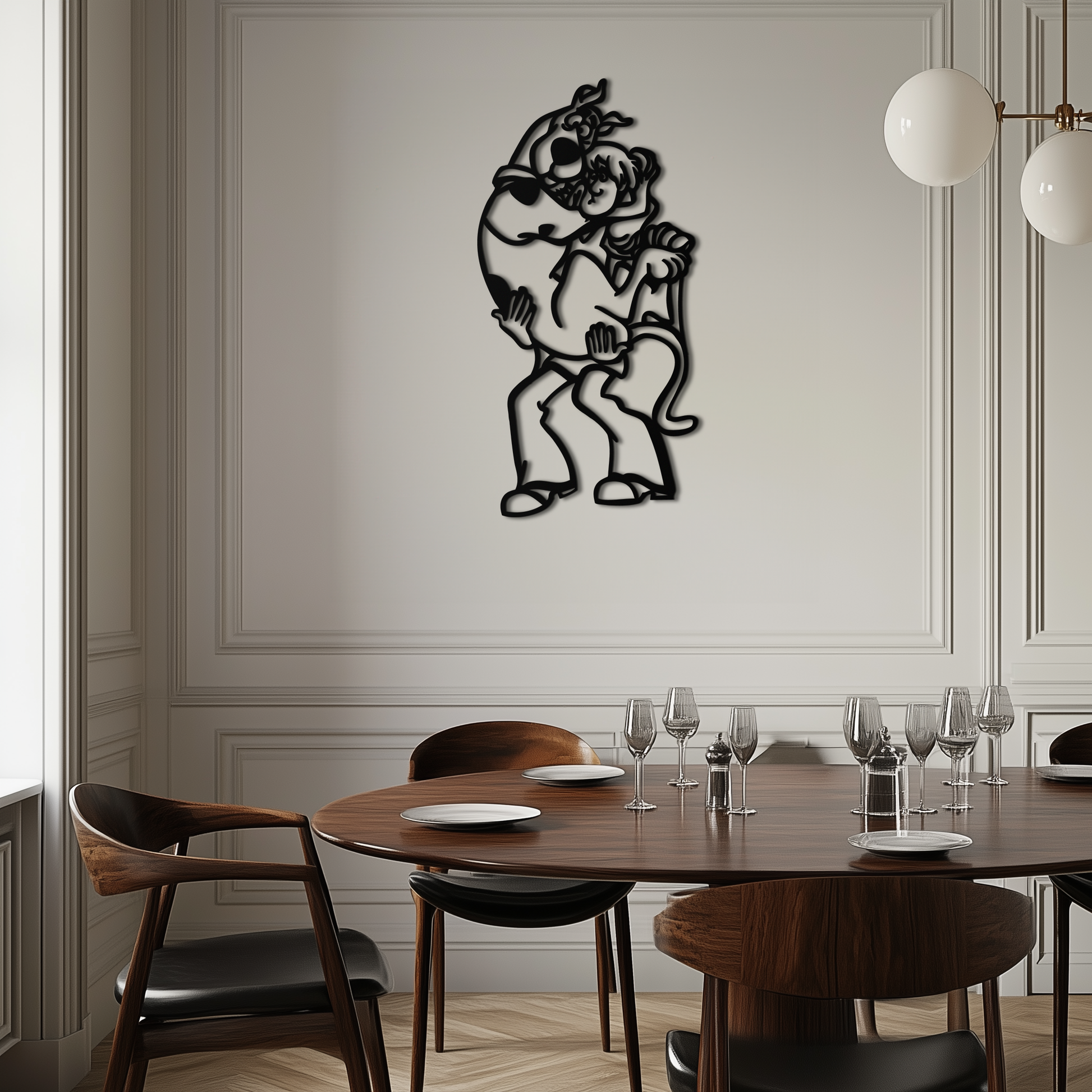 Shaggy Metal Wall Art – Scooby-Doo-Inspired Silhouette for Cartoon Fans- KAF656 - Tampa Home & Garden Store