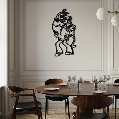 Shaggy Metal Wall Art – Scooby-Doo-Inspired Silhouette for Cartoon Fans- KAF656 - Tampa Home & Garden Store