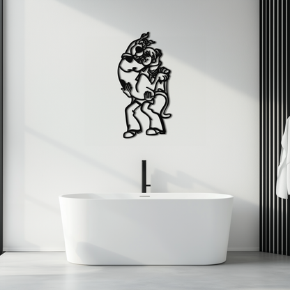 Shaggy Metal Wall Art – Scooby-Doo-Inspired Silhouette for Cartoon Fans- KAF656 - Tampa Home & Garden Store