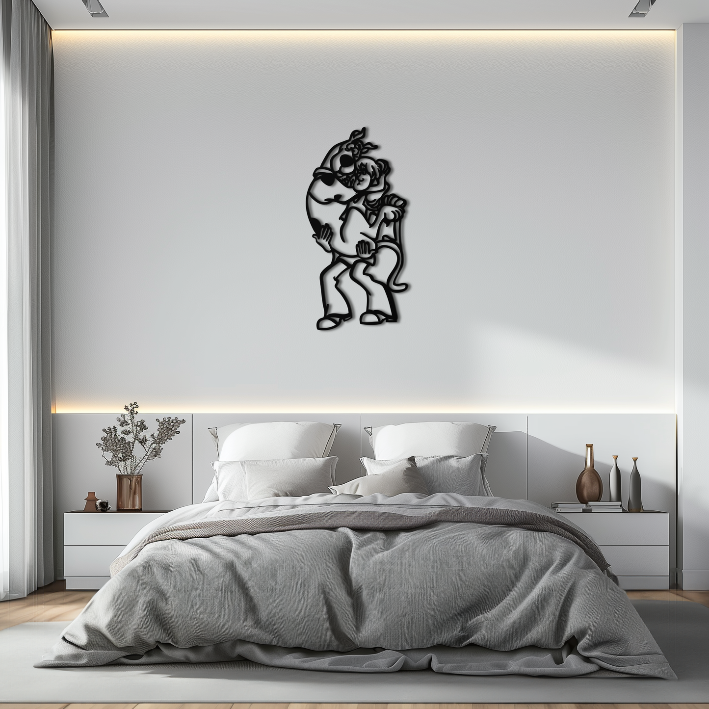 Shaggy Metal Wall Art – Scooby-Doo-Inspired Silhouette for Cartoon Fans- KAF656 - Tampa Home & Garden Store