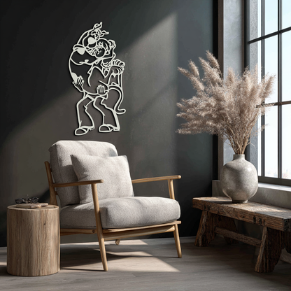 Shaggy Metal Wall Art – Scooby-Doo-Inspired Silhouette for Cartoon Fans- KAF656 - Tampa Home & Garden Store