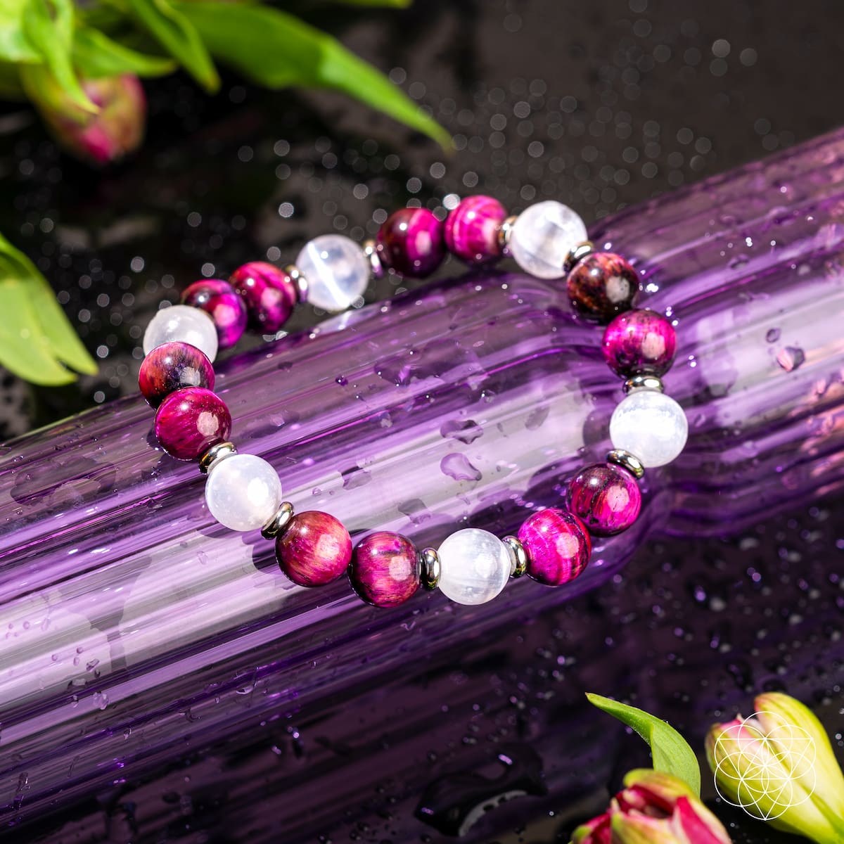 Shape Your Future – Pink Galaxy Tiger’s Eye Bracelet - Tampa Home & Garden Store