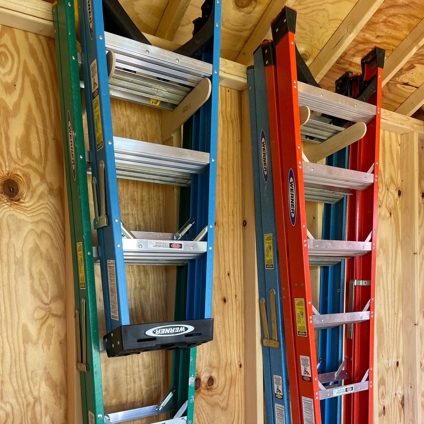 Shed Tool Organizer – Step Ladder & Yard Tool Storage Rack - Tampa Home & Garden Store