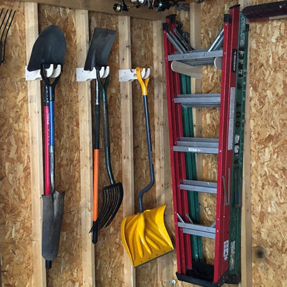 Shed Tool Organizer – Step Ladder & Yard Tool Storage Rack - Tampa Home & Garden Store
