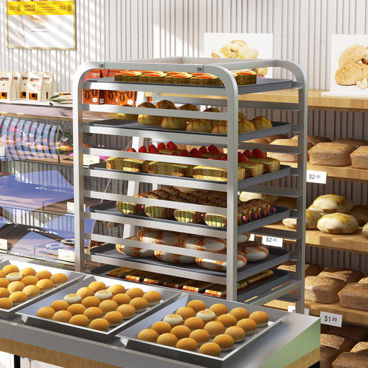 26 x 20 x 70 Inch 20 Sheet Aluminum Pan Rolling Bakery Rack - Tampa Home & Garden Store