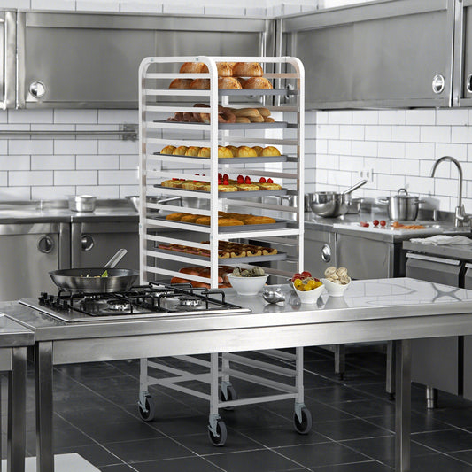26 x 20 x 70 Inch 20 Sheet Aluminum Pan Rolling Bakery Rack - Tampa Home & Garden Store