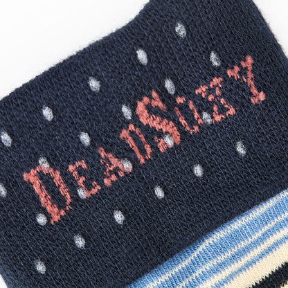 Shelby Thin Red And Blue Striped Dress Socks