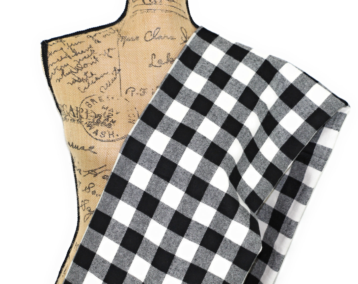 Shepherds Plaid Classic Black and White Buffalo Plaid Flannel Infinity or Blanket Scarf Gingham Check - Tampa Home & Garden Store