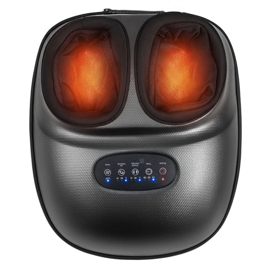 Shiatsu Foot Massager Machine with 2-Level Heat and Air Compression-Black - Tampa Home & Garden Store