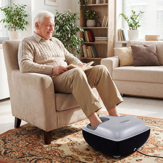 Shiatsu Foot Massager with 3-Level Deep Kneading and Air Compression - Tampa Home & Garden Store