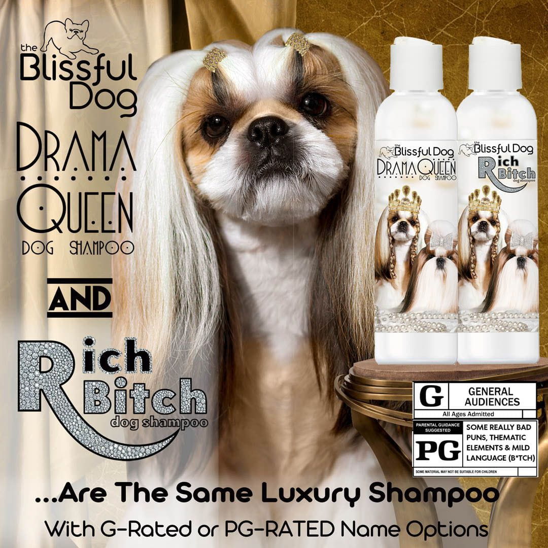 Shih Tzu Rich Bitch & Drama Queen Shampoo - Tampa Home & Garden Store