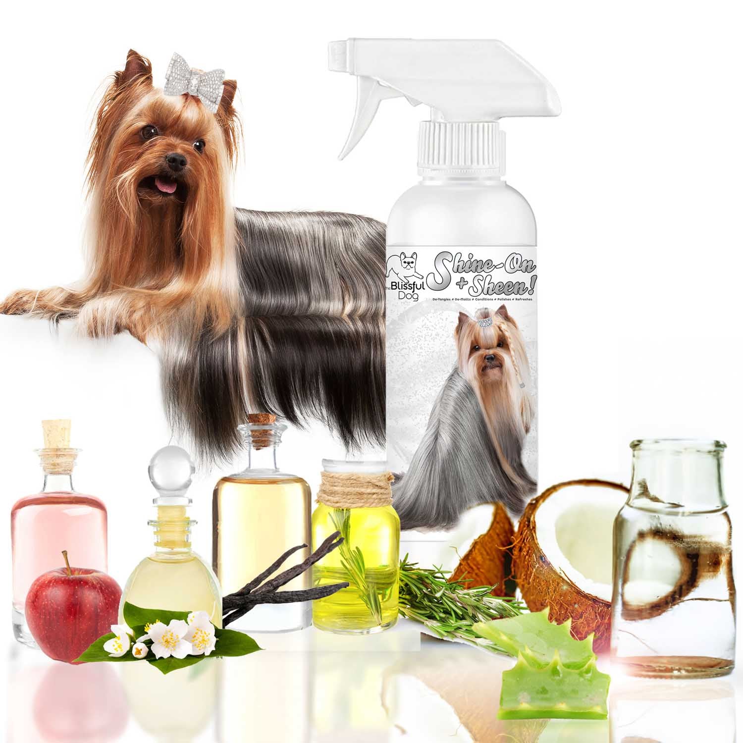 Shine-On+Sheen Dog De-Tangling Coat Spray - Tampa Home & Garden Store