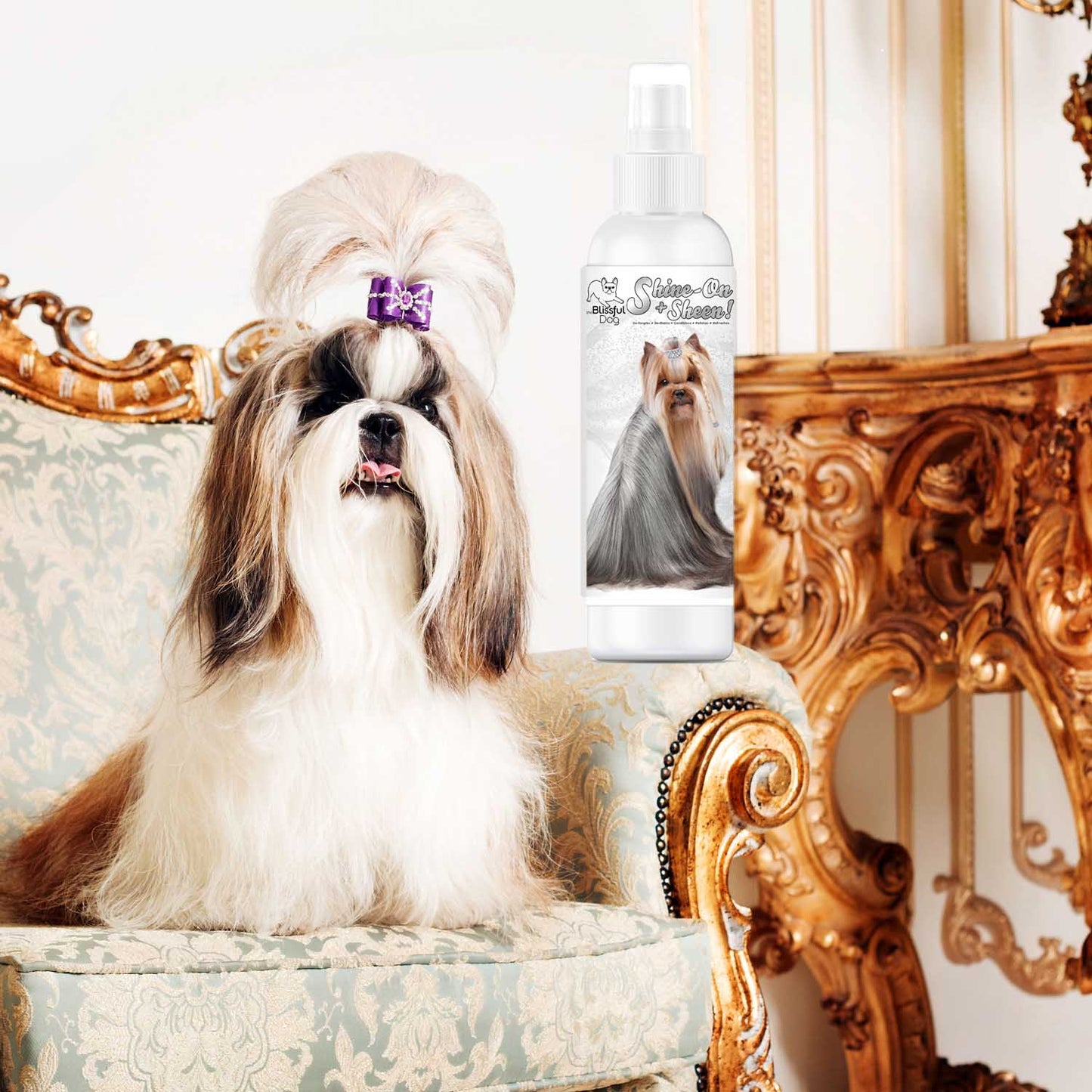 Shine-On+Sheen Dog De-Tangling Coat Spray - Tampa Home & Garden Store
