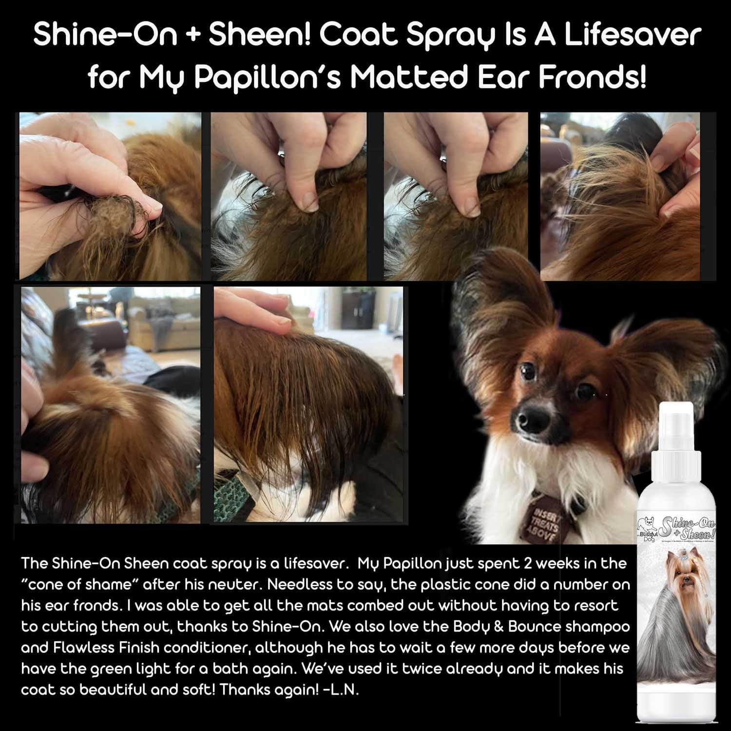 Shine-On+Sheen Dog De-Tangling Coat Spray - Tampa Home & Garden Store