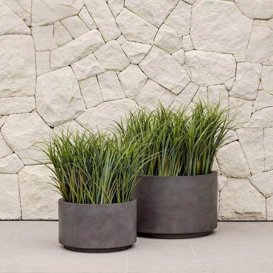 The Shoob Cylindrical Planter | Modern Round Sculpture Pot