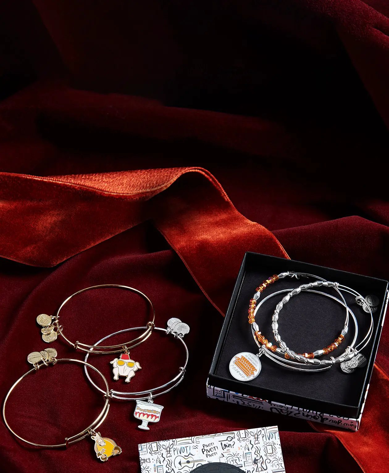 Friends Holiday Armadillo Charm Bangle and Fans