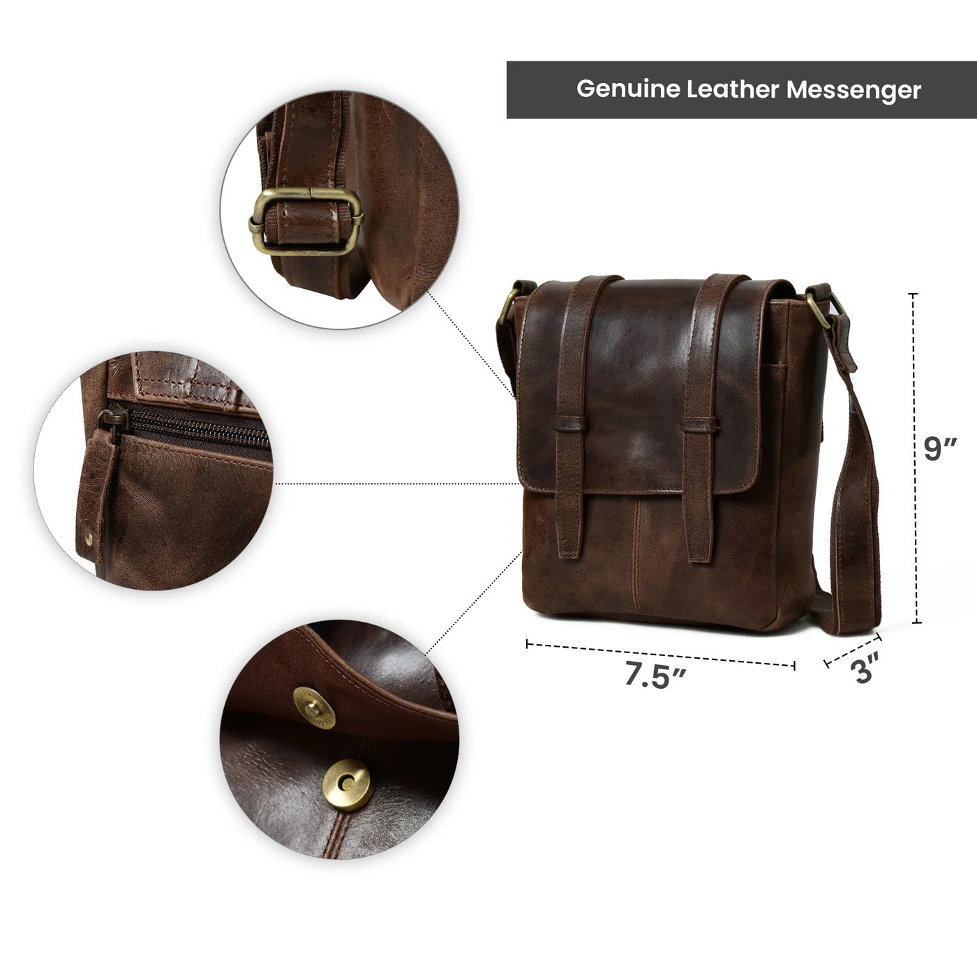 Shoulder Messenger Bag - Tampa Home & Garden Store