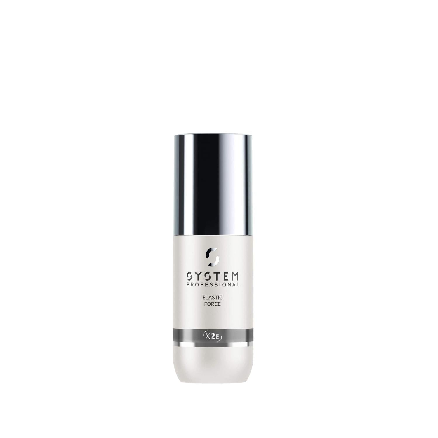 System Professional Elastic Force hair serum bottle white with chrome cap 125ml on Tampa Home & Garden Store