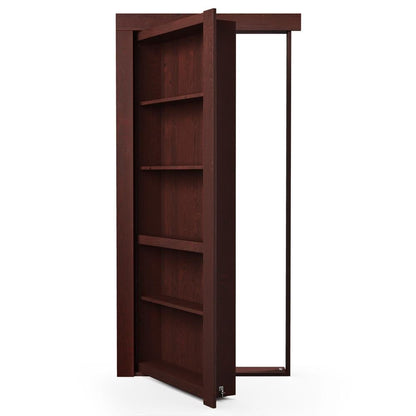 Single Flush Mount Hidden Knotty Alder Bookcase Door - Tampa Home & Garden Store