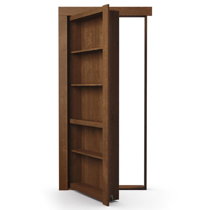 Single Flush Mount Hidden Knotty Alder Bookcase Door - Tampa Home & Garden Store