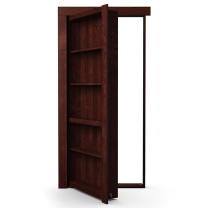 Single Flush Mount Hidden Knotty Alder Bookcase Door - Tampa Home & Garden Store