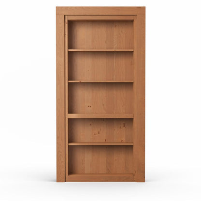 Single Flush Mount Hidden Knotty Alder Bookcase Door - Tampa Home & Garden Store